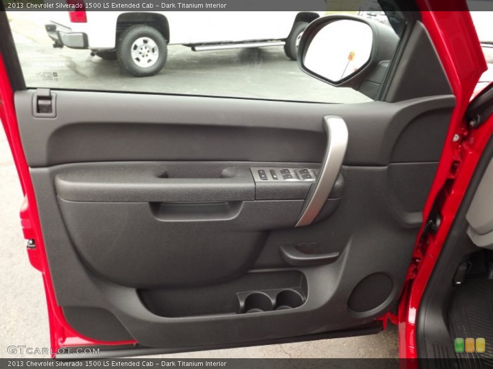 Dark Titanium Interior Door Panel for the 2013 Chevrolet Silverado 1500 LS Extended Cab #76939972