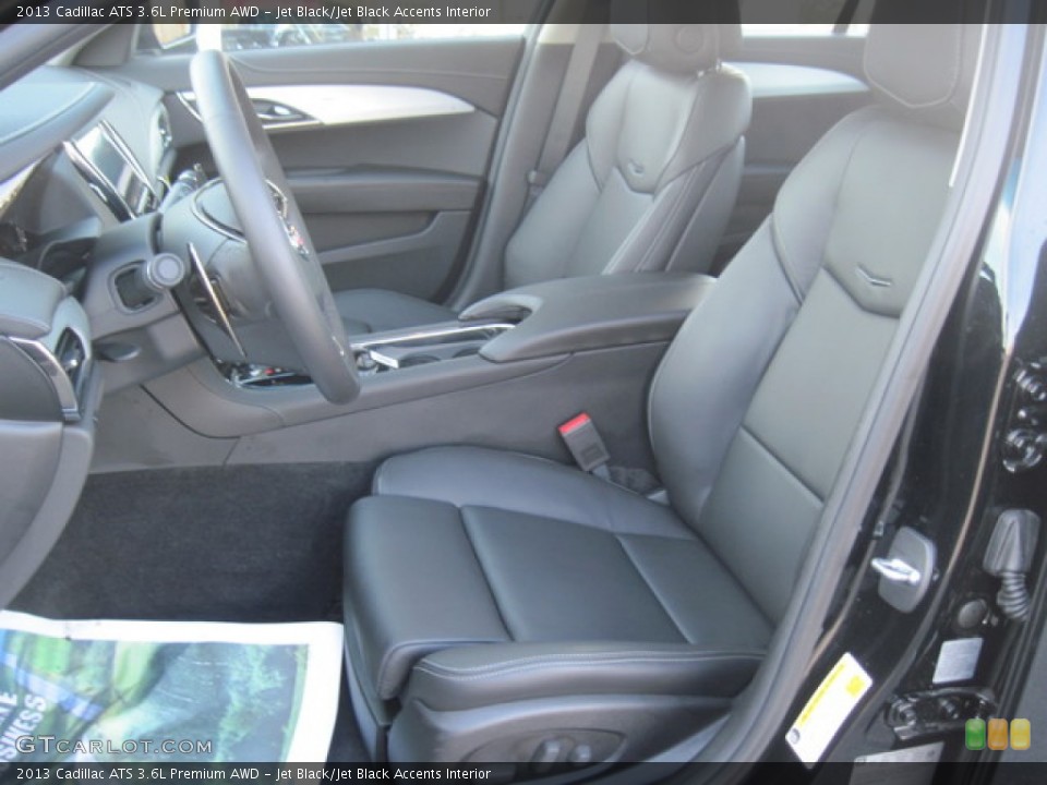 Jet Black/Jet Black Accents Interior Front Seat for the 2013 Cadillac ATS 3.6L Premium AWD #76942552