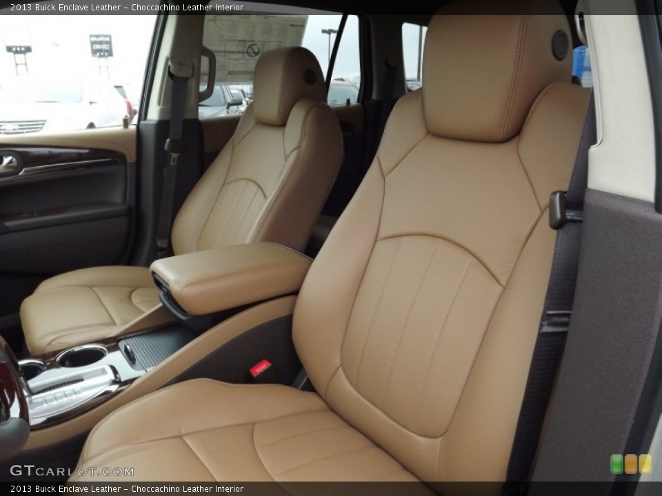 Choccachino Leather Interior Front Seat for the 2013 Buick Enclave Leather #76942594