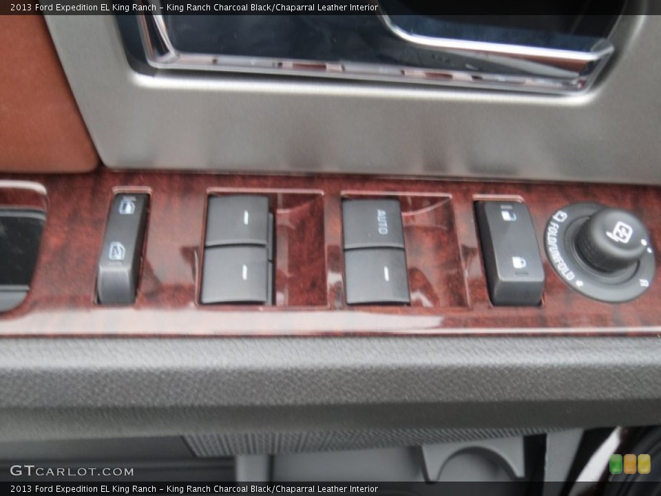 King Ranch Charcoal Black/Chaparral Leather Interior Controls for the 2013 Ford Expedition EL King Ranch #76942603