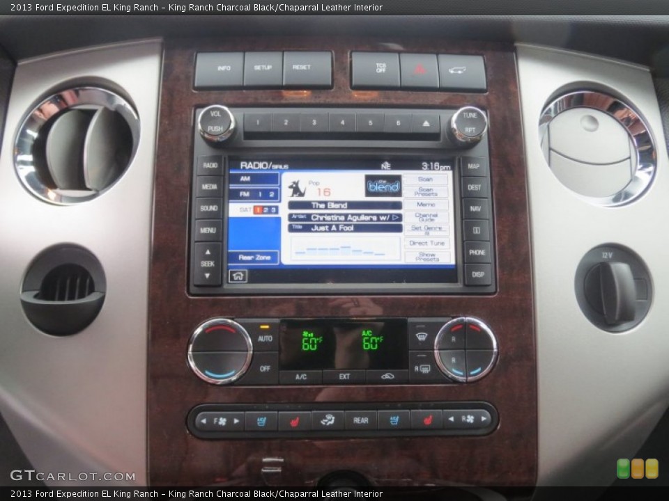 King Ranch Charcoal Black/Chaparral Leather Interior Controls for the 2013 Ford Expedition EL King Ranch #76942654
