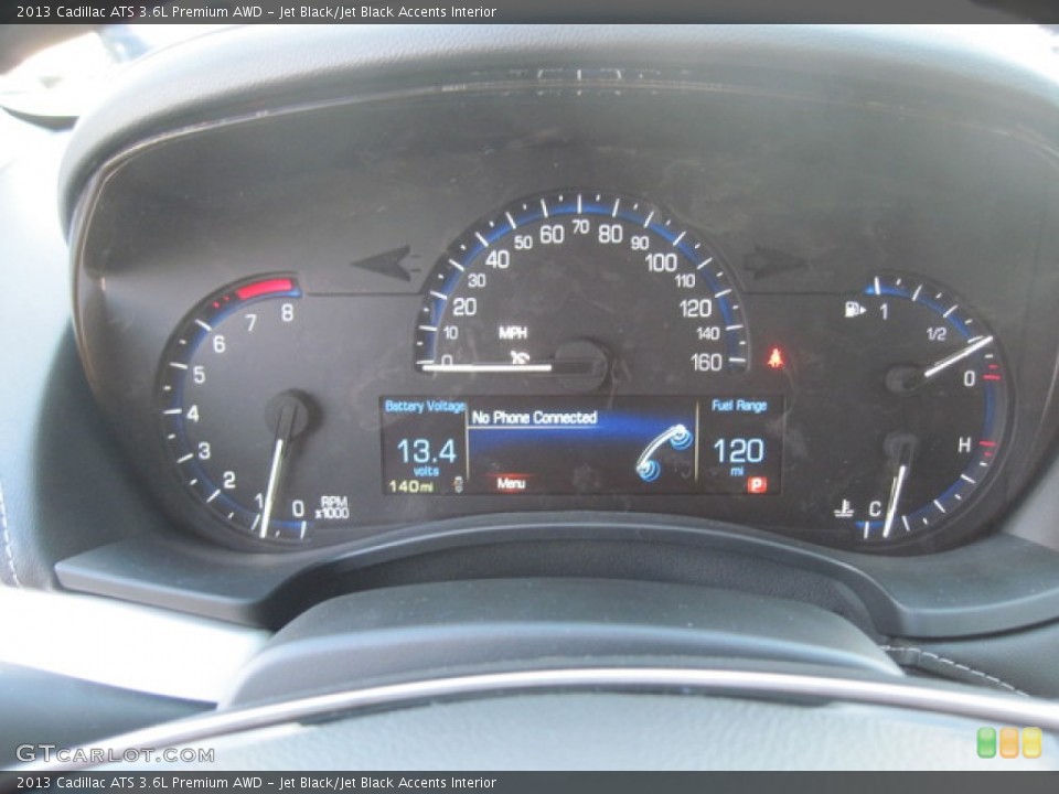 Jet Black/Jet Black Accents Interior Gauges for the 2013 Cadillac ATS 3.6L Premium AWD #76943014