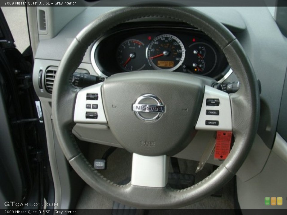 Gray Interior Steering Wheel for the 2009 Nissan Quest 3.5 SE #76943071