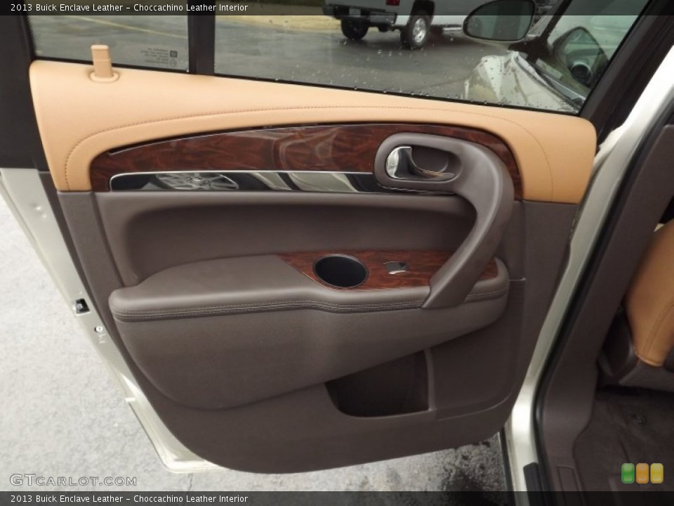 Choccachino Leather Interior Door Panel for the 2013 Buick Enclave Leather #76943180