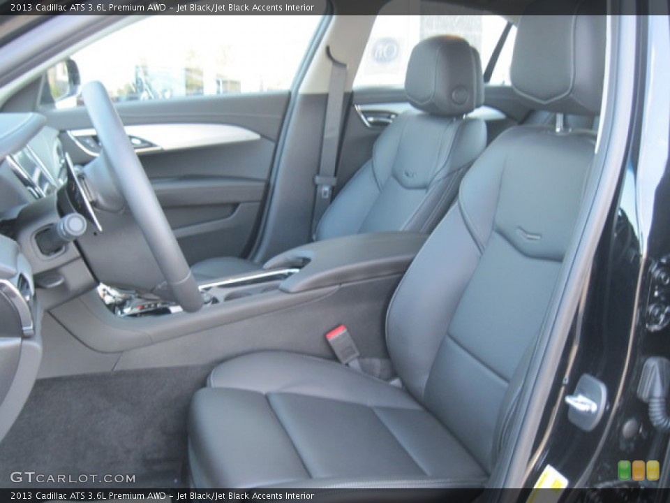 Jet Black/Jet Black Accents Interior Photo for the 2013 Cadillac ATS 3.6L Premium AWD #76943209