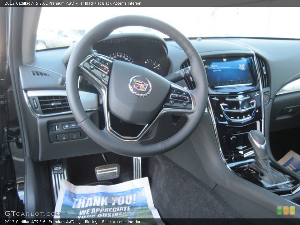 Jet Black/Jet Black Accents Interior Dashboard for the 2013 Cadillac ATS 3.6L Premium AWD #76943267