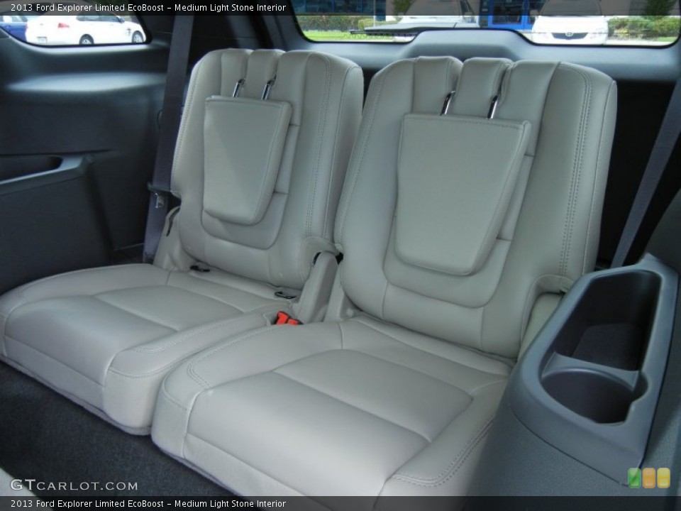 Medium Light Stone Interior Rear Seat for the 2013 Ford Explorer Limited EcoBoost #76943276