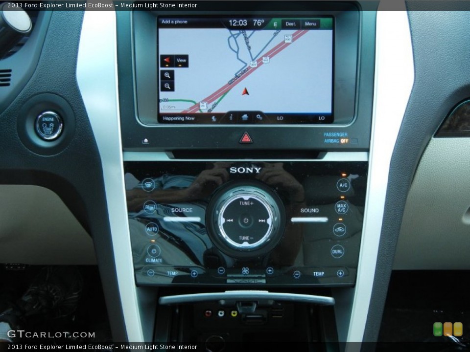 Medium Light Stone Interior Navigation for the 2013 Ford Explorer Limited EcoBoost #76943353