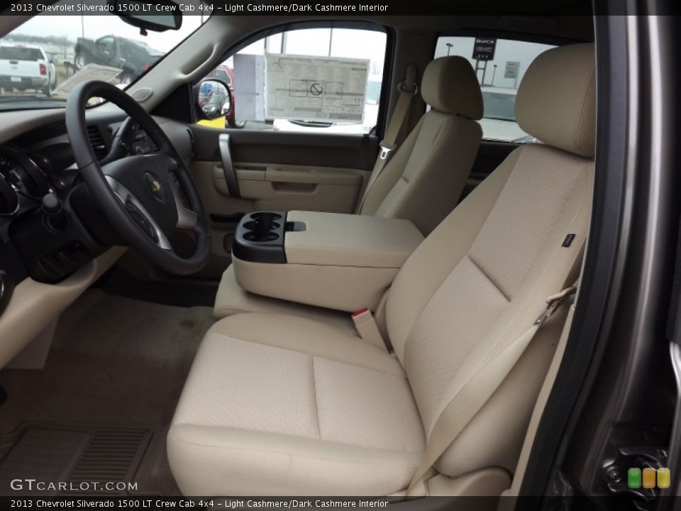 Light Cashmere/Dark Cashmere Interior Front Seat for the 2013 Chevrolet Silverado 1500 LT Crew Cab 4x4 #76943645