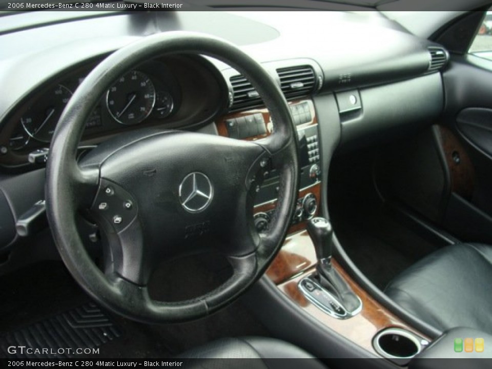 Black Interior Dashboard for the 2006 Mercedes-Benz C 280 4Matic Luxury #76944199