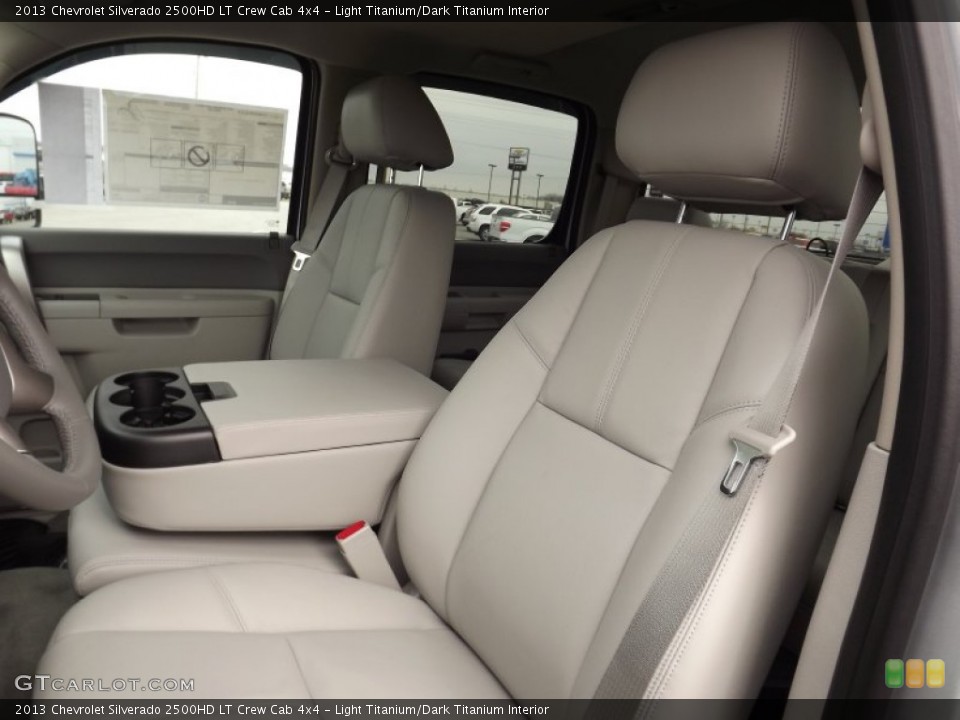 Light Titanium/Dark Titanium Interior Front Seat for the 2013 Chevrolet Silverado 2500HD LT Crew Cab 4x4 #76944208