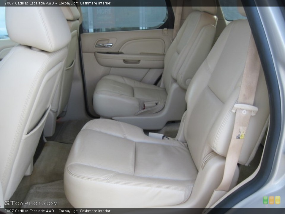 Cocoa/Light Cashmere Interior Rear Seat for the 2007 Cadillac Escalade AWD #76944241