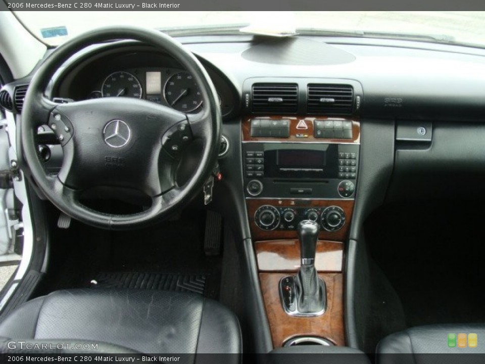 Black Interior Dashboard for the 2006 Mercedes-Benz C 280 4Matic Luxury #76944268
