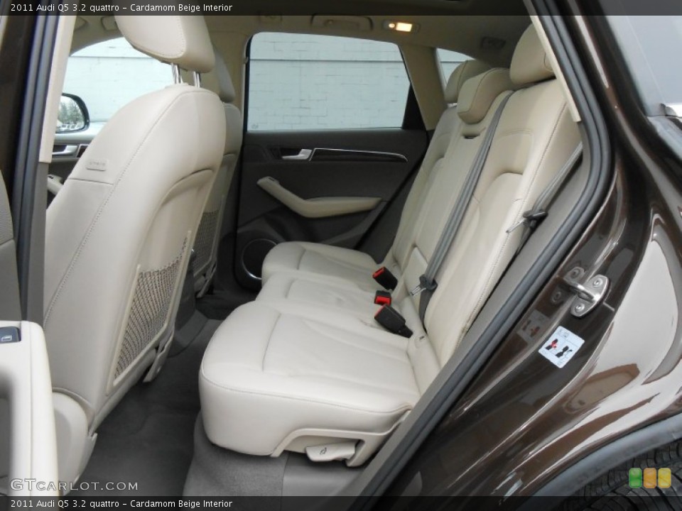 Cardamom Beige Interior Rear Seat for the 2011 Audi Q5 3.2 quattro #76944430