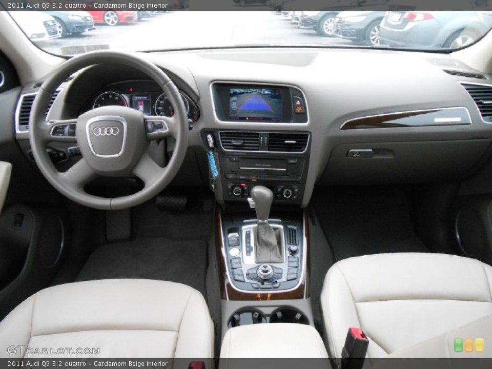Cardamom Beige Interior Dashboard for the 2011 Audi Q5 3.2 quattro #76944454