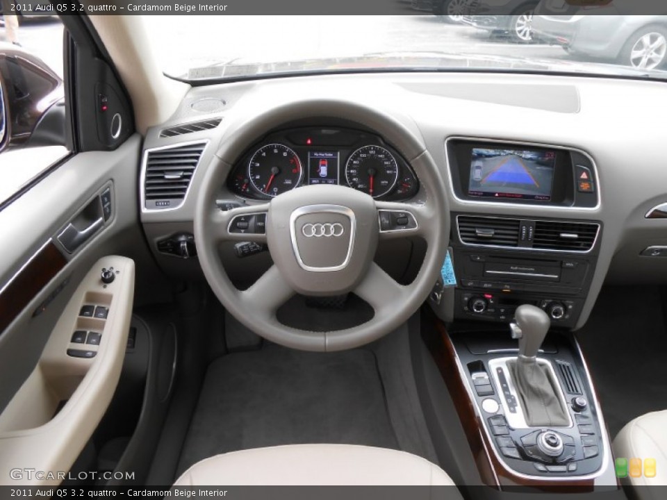Cardamom Beige Interior Dashboard for the 2011 Audi Q5 3.2 quattro #76944469