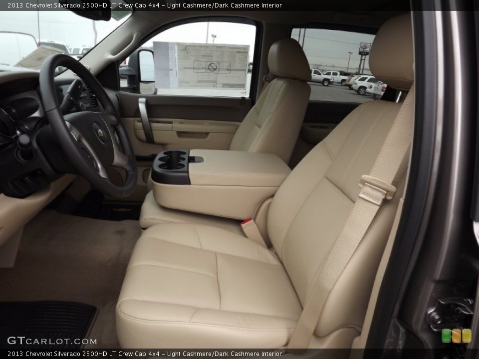 Light Cashmere/Dark Cashmere Interior Front Seat for the 2013 Chevrolet Silverado 2500HD LT Crew Cab 4x4 #76944727