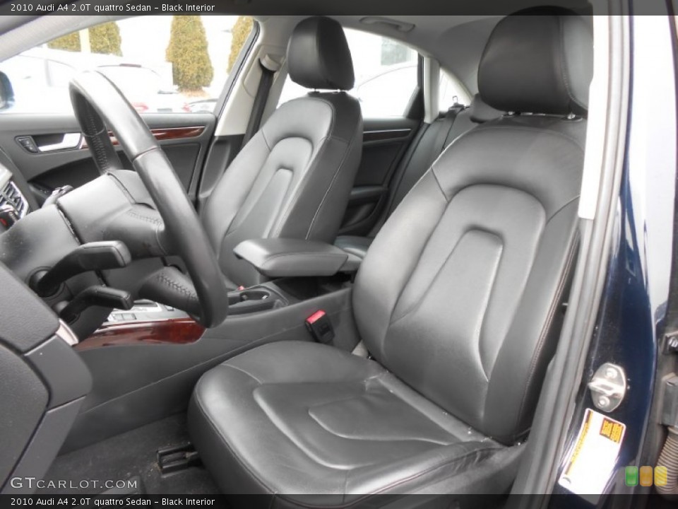 Black Interior Front Seat for the 2010 Audi A4 2.0T quattro Sedan #76945039