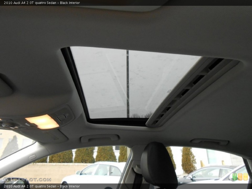 Black Interior Sunroof for the 2010 Audi A4 2.0T quattro Sedan #76945054