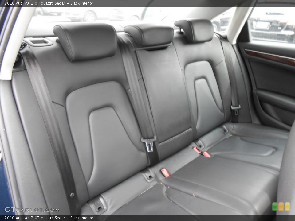 Black Interior Rear Seat for the 2010 Audi A4 2.0T quattro Sedan #76945135