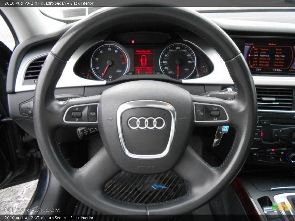 Black Interior Steering Wheel for the 2010 Audi A4 2.0T quattro Sedan #76945402
