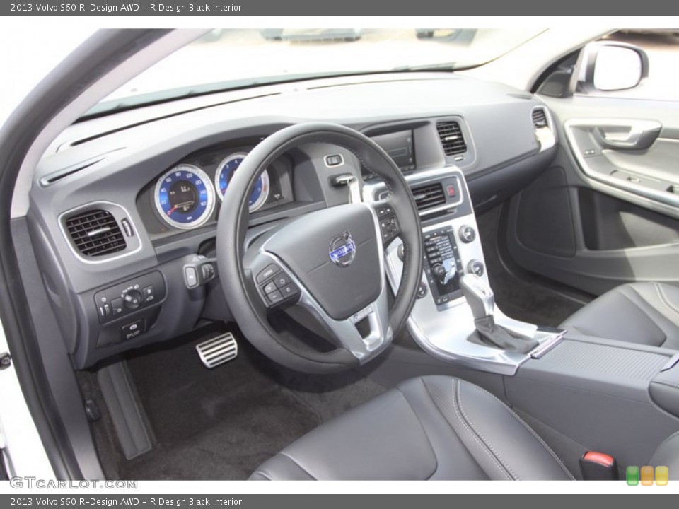 R Design Black Interior Photo for the 2013 Volvo S60 R-Design AWD #76947745