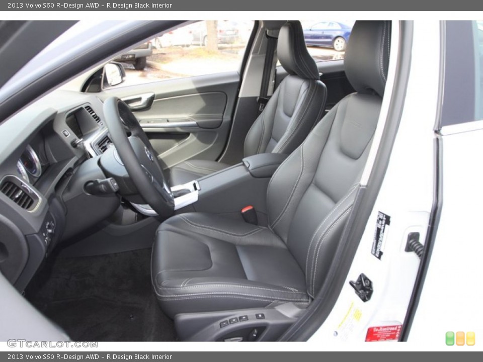 R Design Black Interior Front Seat for the 2013 Volvo S60 R-Design AWD #76947770