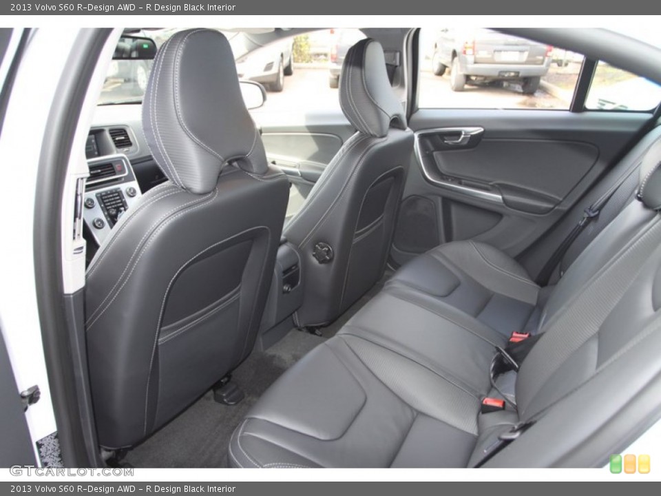 R Design Black Interior Rear Seat for the 2013 Volvo S60 R-Design AWD #76947793