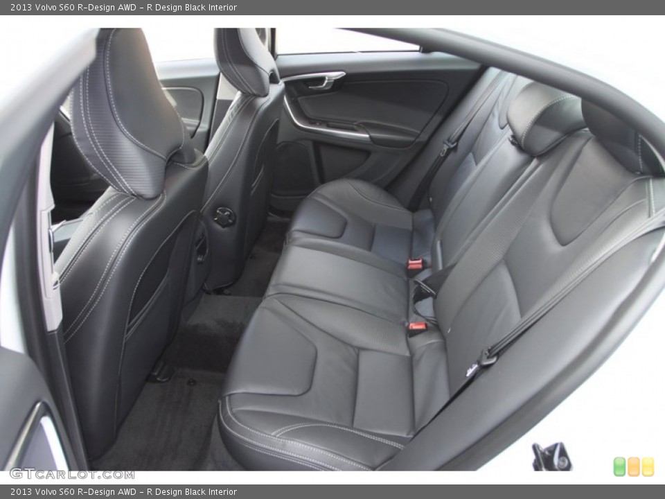 R Design Black Interior Rear Seat for the 2013 Volvo S60 R-Design AWD #76947817