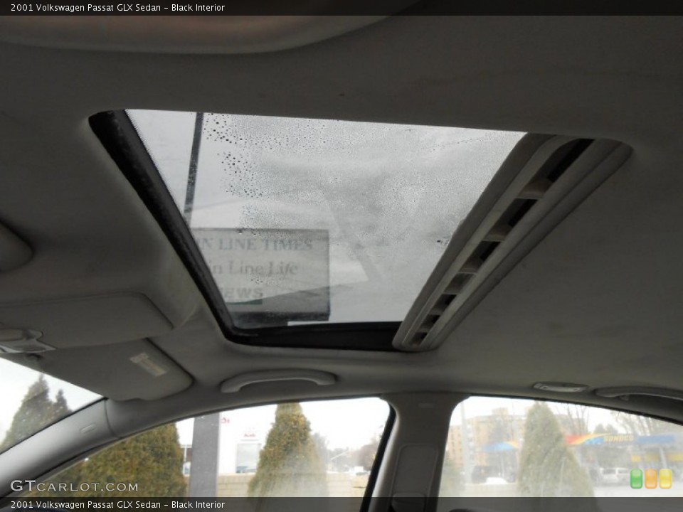 Black Interior Sunroof for the 2001 Volkswagen Passat GLX Sedan #76947919
