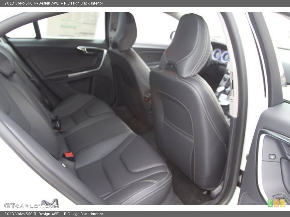 R Design Black Interior Rear Seat for the 2013 Volvo S60 R-Design AWD #76948036