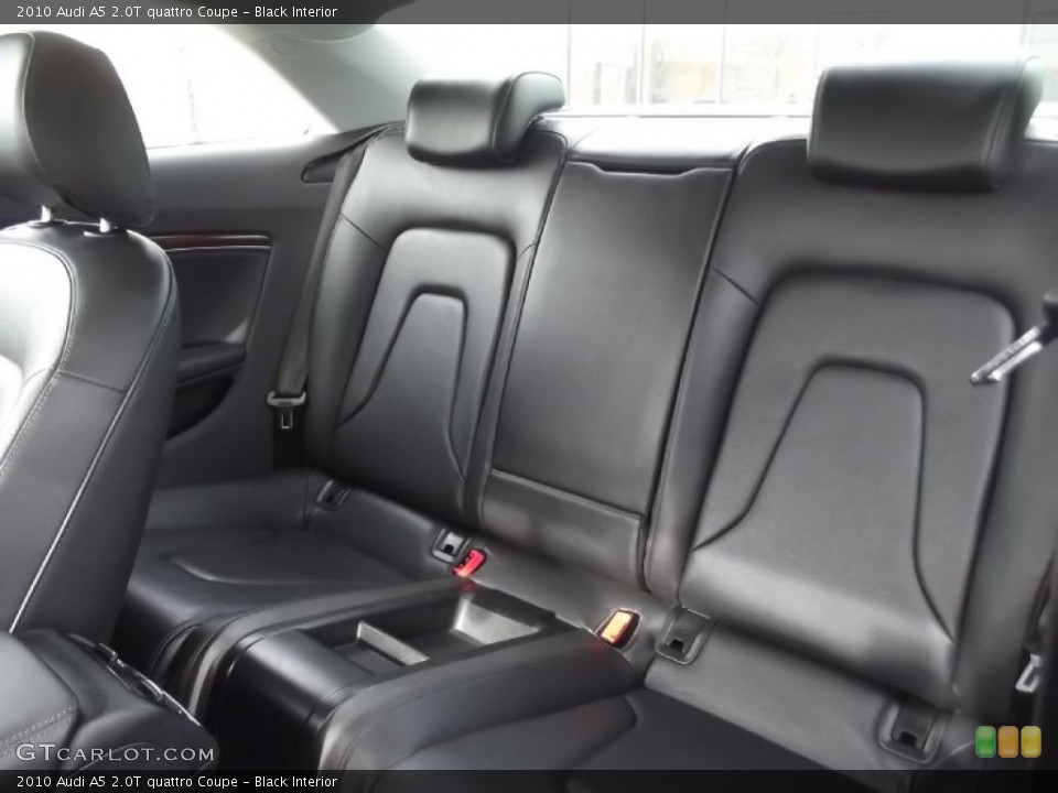 Black Interior Rear Seat for the 2010 Audi A5 2.0T quattro Coupe #76948721