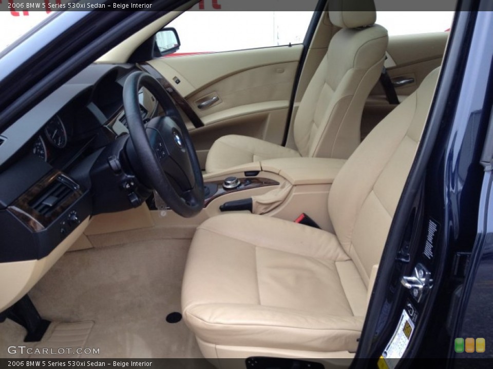 Beige Interior Front Seat for the 2006 BMW 5 Series 530xi Sedan #76949417