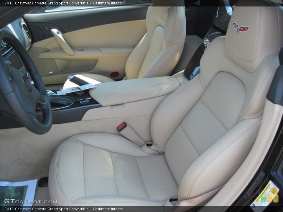 Cashmere Interior Front Seat for the 2013 Chevrolet Corvette Grand Sport Convertible #76949431