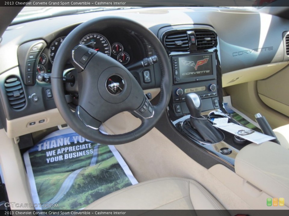 Cashmere Interior Dashboard for the 2013 Chevrolet Corvette Grand Sport Convertible #76949449