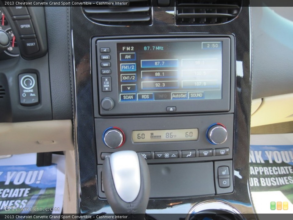 Cashmere Interior Controls for the 2013 Chevrolet Corvette Grand Sport Convertible #76949521
