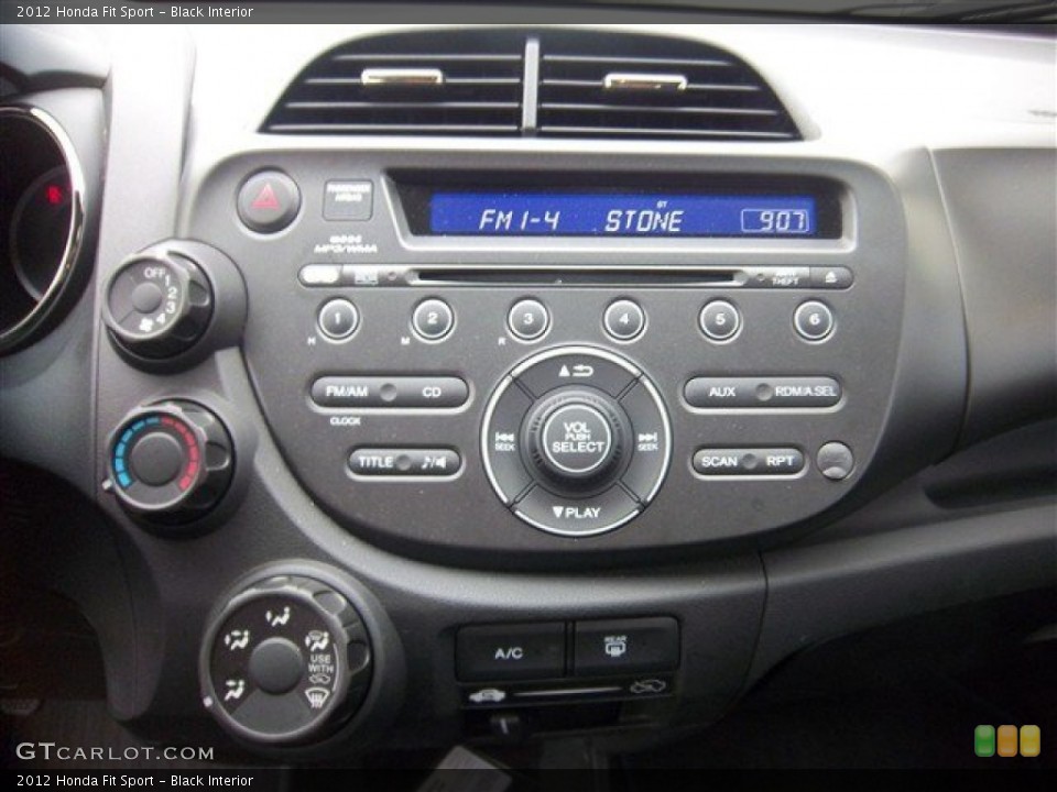 Black Interior Controls for the 2012 Honda Fit Sport #76950091