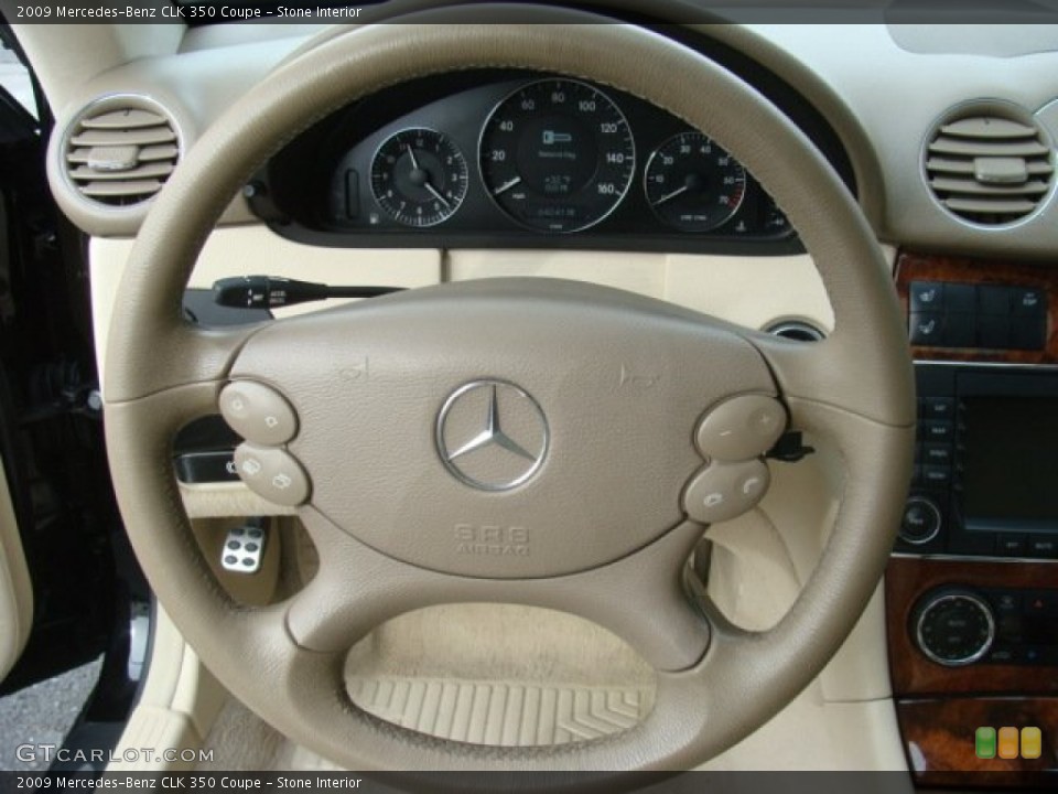 Stone Interior Steering Wheel for the 2009 Mercedes-Benz CLK 350 Coupe #76950480