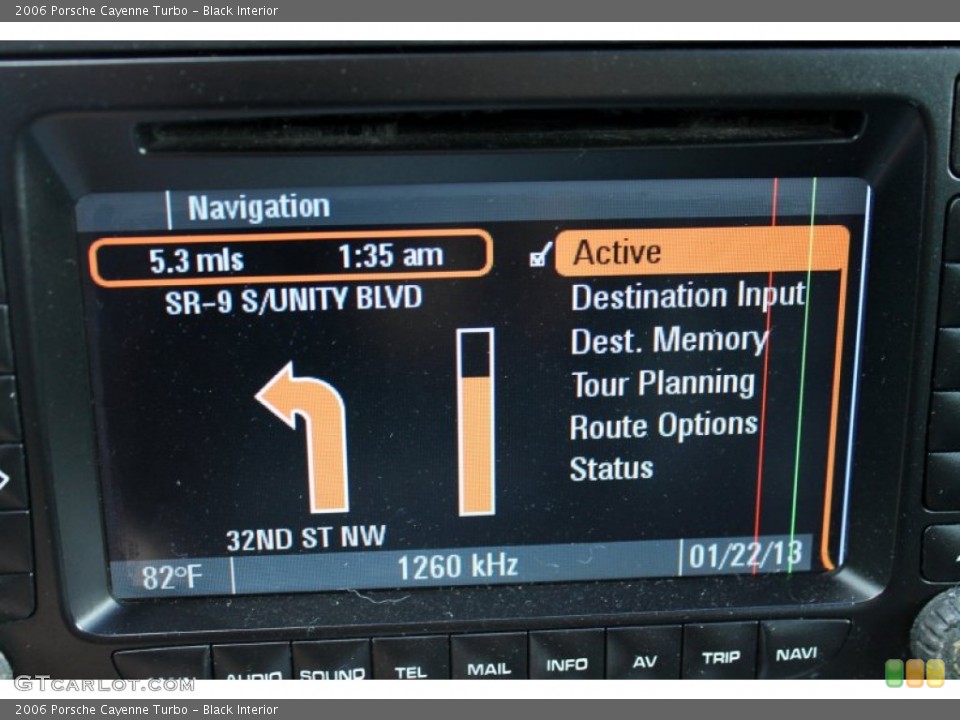 Black Interior Navigation for the 2006 Porsche Cayenne Turbo #76951066