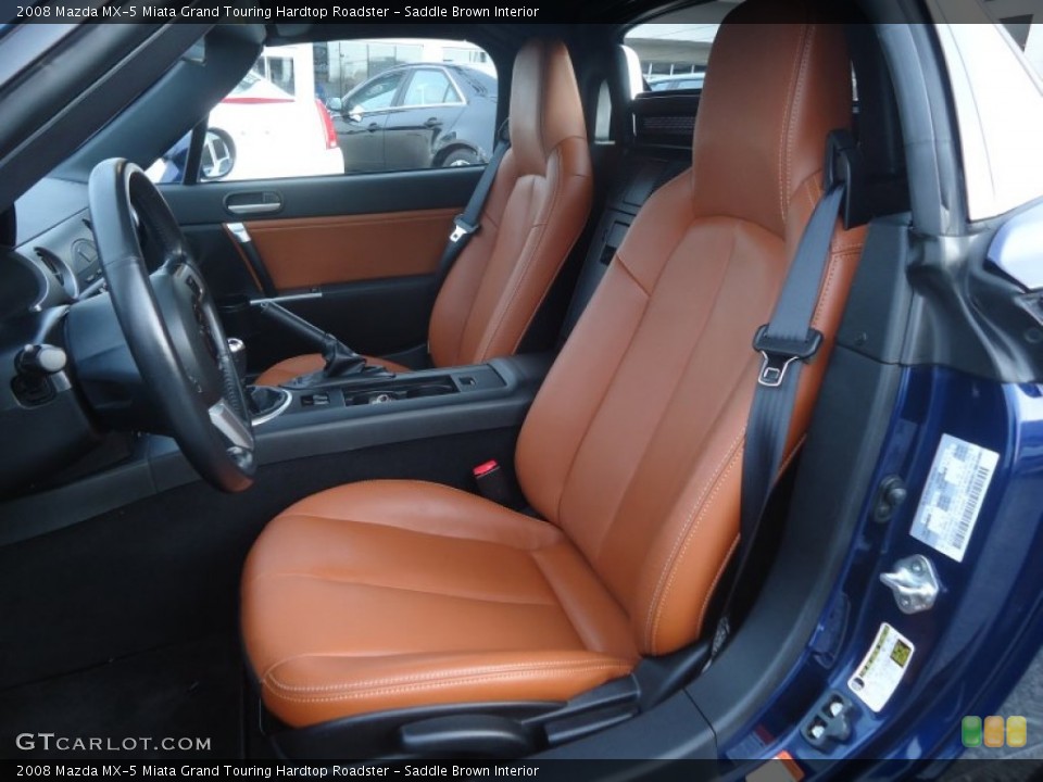 Saddle Brown Interior Photo for the 2008 Mazda MX-5 Miata Grand Touring Hardtop Roadster #76951687
