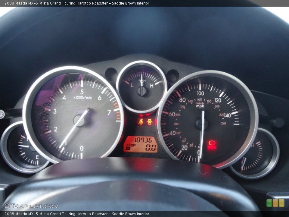 Saddle Brown Interior Gauges for the 2008 Mazda MX-5 Miata Grand Touring Hardtop Roadster #76951735