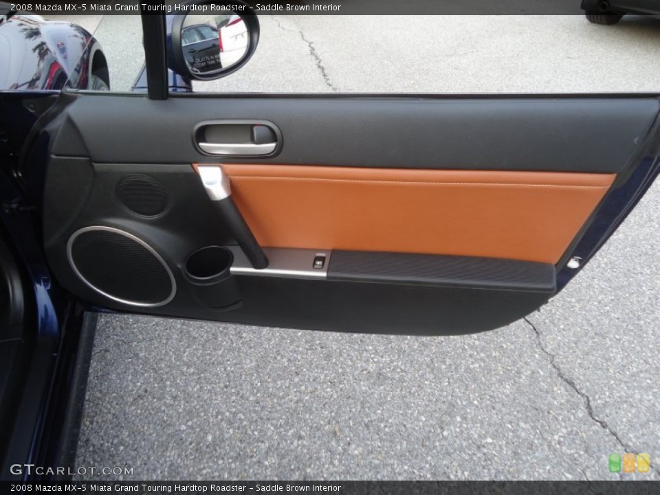 Saddle Brown Interior Door Panel for the 2008 Mazda MX-5 Miata Grand Touring Hardtop Roadster #76952154