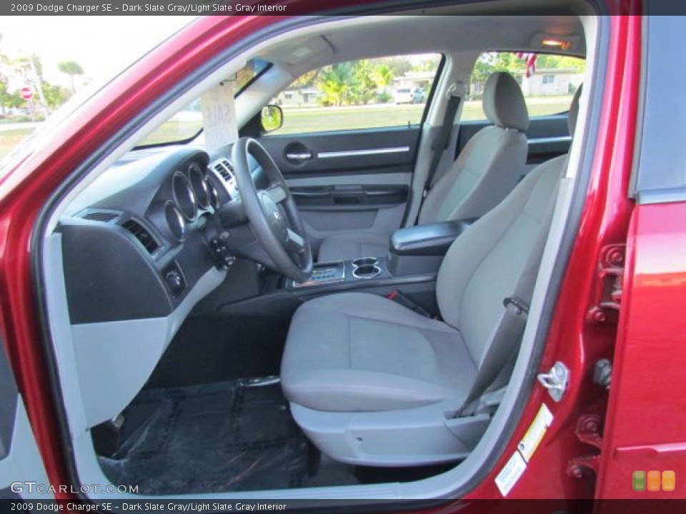 Dark Slate Gray/Light Slate Gray Interior Front Seat for the 2009 Dodge Charger SE #76952431