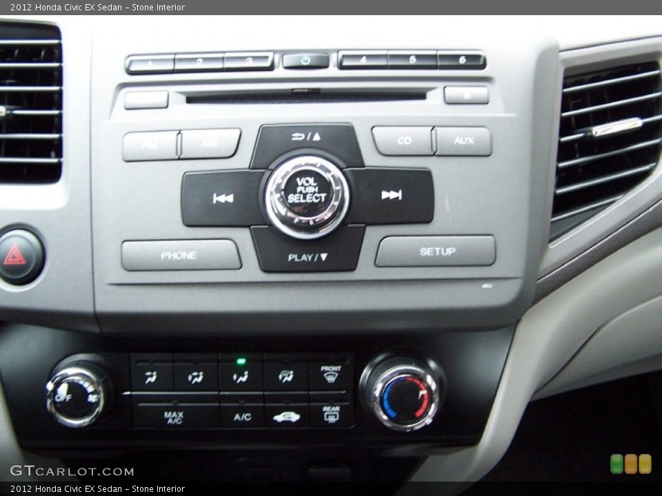 Stone Interior Controls for the 2012 Honda Civic EX Sedan #76952500