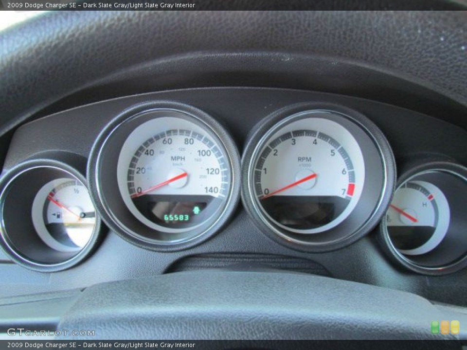 Dark Slate Gray/Light Slate Gray Interior Gauges for the 2009 Dodge Charger SE #76952789