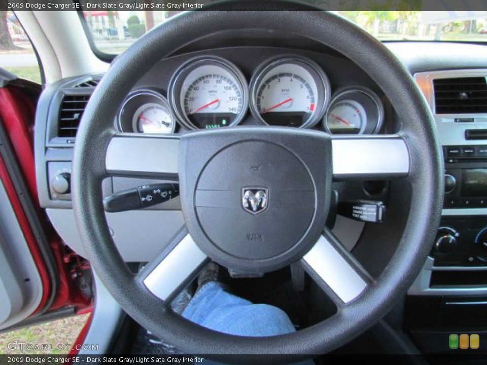 Dark Slate Gray/Light Slate Gray Interior Steering Wheel for the 2009 Dodge Charger SE #76952811