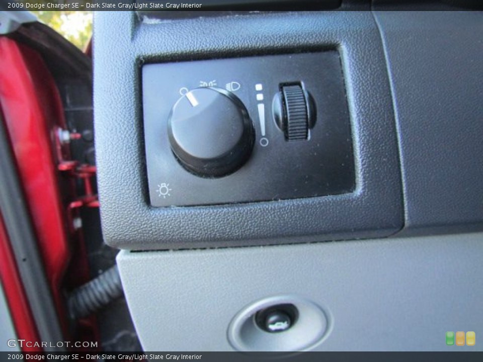 Dark Slate Gray/Light Slate Gray Interior Controls for the 2009 Dodge Charger SE #76952836