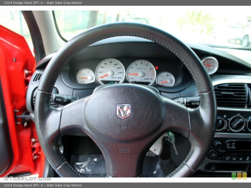 Dark Slate Gray Interior Steering Wheel for the 2004 Dodge Neon SRT-4 #76953192