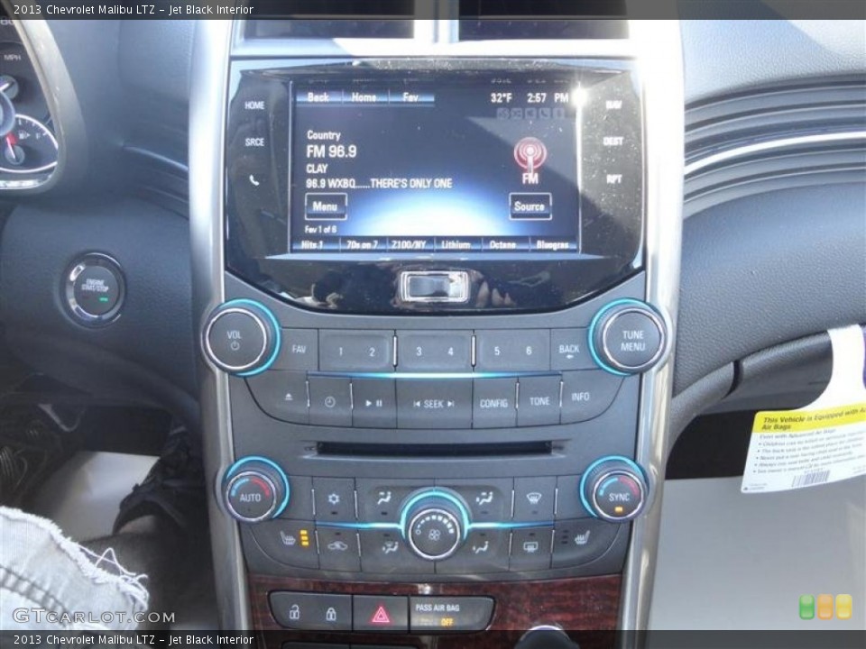Jet Black Interior Controls for the 2013 Chevrolet Malibu LTZ #76957509