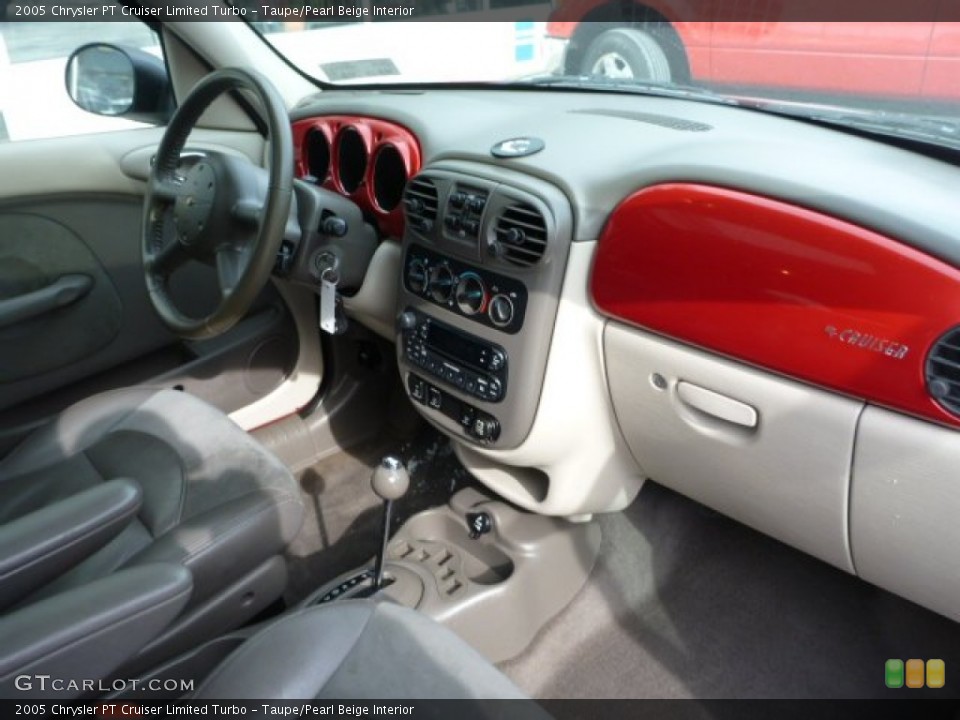 Taupe/Pearl Beige Interior Dashboard for the 2005 Chrysler PT Cruiser Limited Turbo #76957672